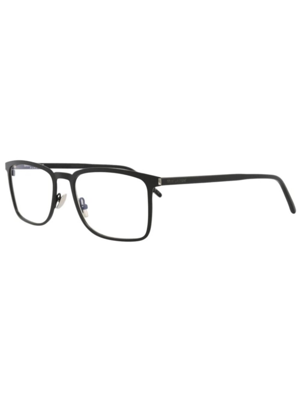 New Saint Laurent Women's Eyeglasses Square Rectangle Metal Frame Mens Black Eye